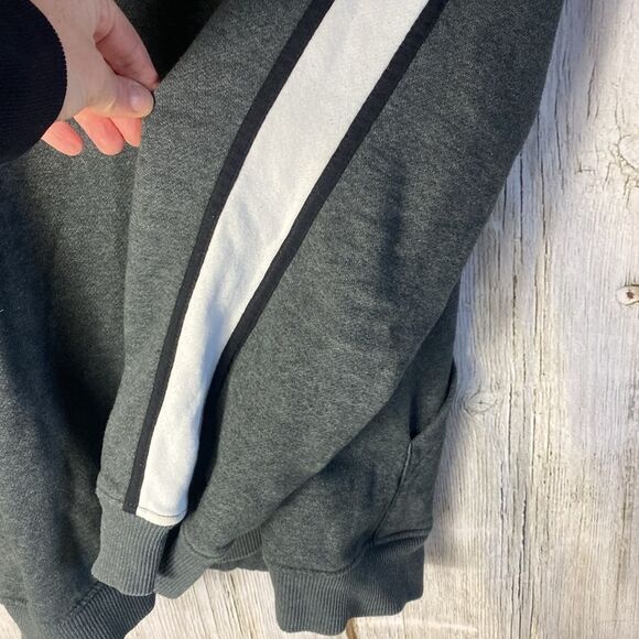 Vintage Bugle Boy Men's Full Zip Sweater Stripped Long Sleeve 90's Size L - Picture 7 of 8